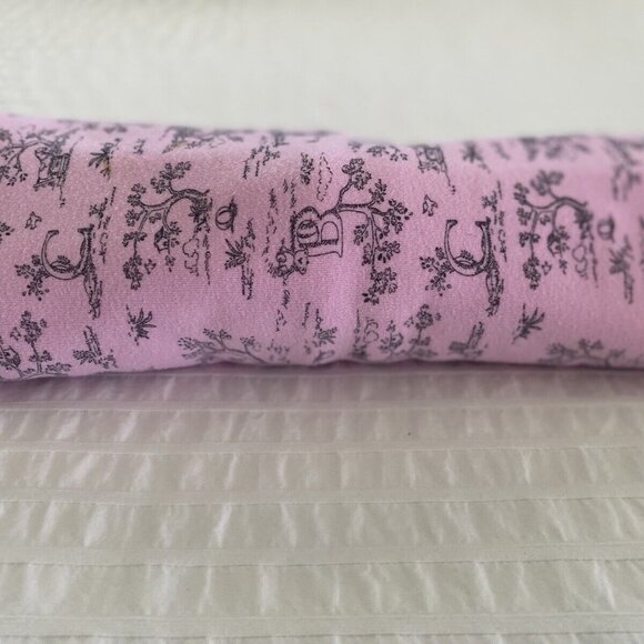 Starting Out Pink White ABC Toile Baby Girl Blanket Lovey Cotton 24"X30" Vintage - Picture 8 of 16